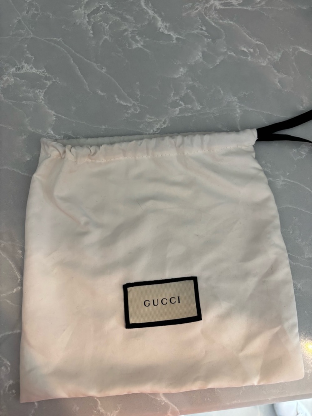 Gucci Black Leather Belt with Aged Gold Double G Buckle - Picture 4 of 4